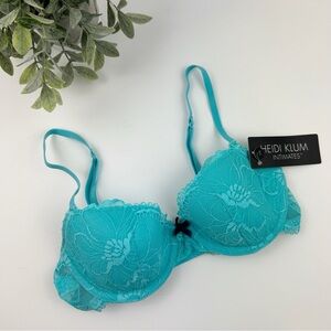 Heidi Klum Intimates Bra Sabine Contour Size 32B H23-1113 Blue